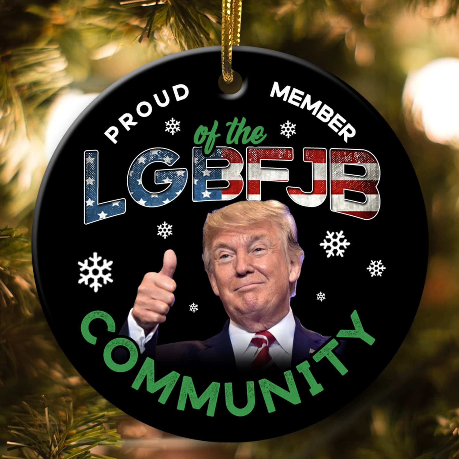 4VT. Trump Proud Member ornament mk2