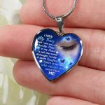 I Hide My Tears When I Say Your Name But The Pain In My Heart Is Still the Same Sympathy Gifts Heart Pendant Necklace - Bangle