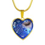 I Hide My Tears When I Say Your Name But The Pain In My Heart Is Still the Same Sympathy Gifts Heart Pendant Necklace - Bangle
