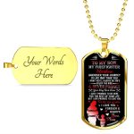 Personalized Son Name To My Son Firefighter Wherever Your Journey In Life May Take You Dog Tag - Gift for Firefighter