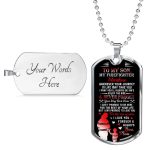 Personalized Son Name To My Son Firefighter Wherever Your Journey In Life May Take You Dog Tag - Gift for Firefighter