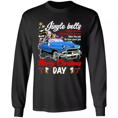 12TM UU TIEN. Jingle Bells Empty Shelves (8), Black, Long Sleeve
