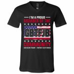 biden tee, Black, V-Neck T-Shirt