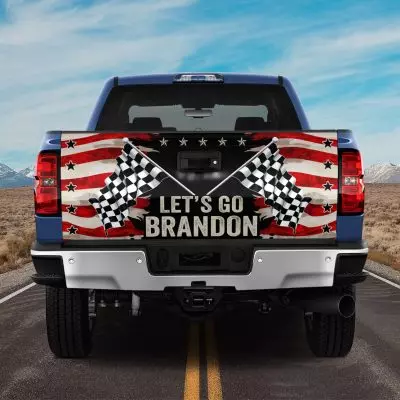 Let's Go Brandon Truck Tailgate Decal Sticker Wrap - Vinyl Graphic Decal Bumper Sticker