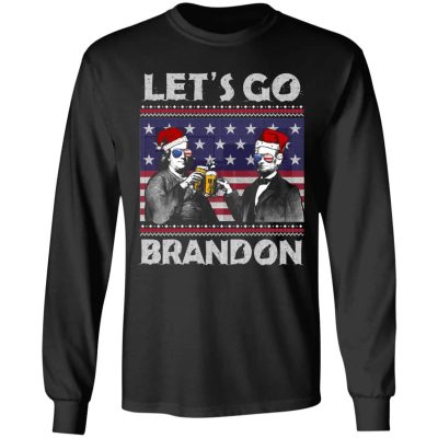 2TM. Lets Go Brandon Benjamin Abraham (7), Black, Long Sleeve