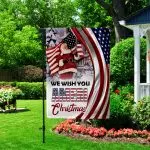8VT. Wish You Ameri Christmas Garden Flag Mockup 2