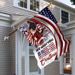 8VT. Wish You Ameri Christmas House Flag Mockup 6