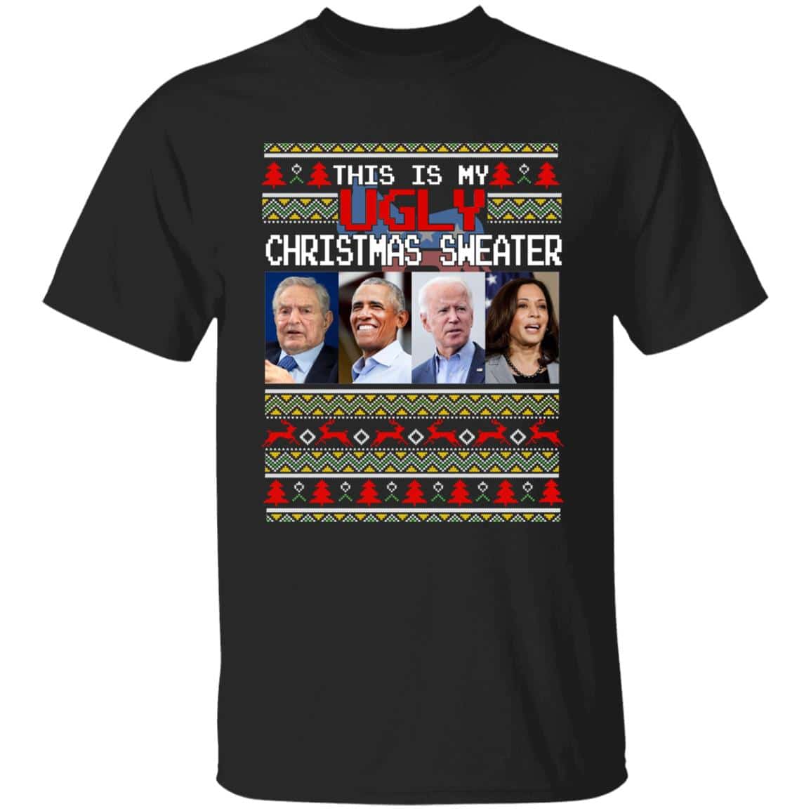 3VT. Obama Biden This Is My Ugly, Black, Unisex T-Shirt 3VT. Obama Biden This Is My Ugly, Black, Unisex T-Shirt