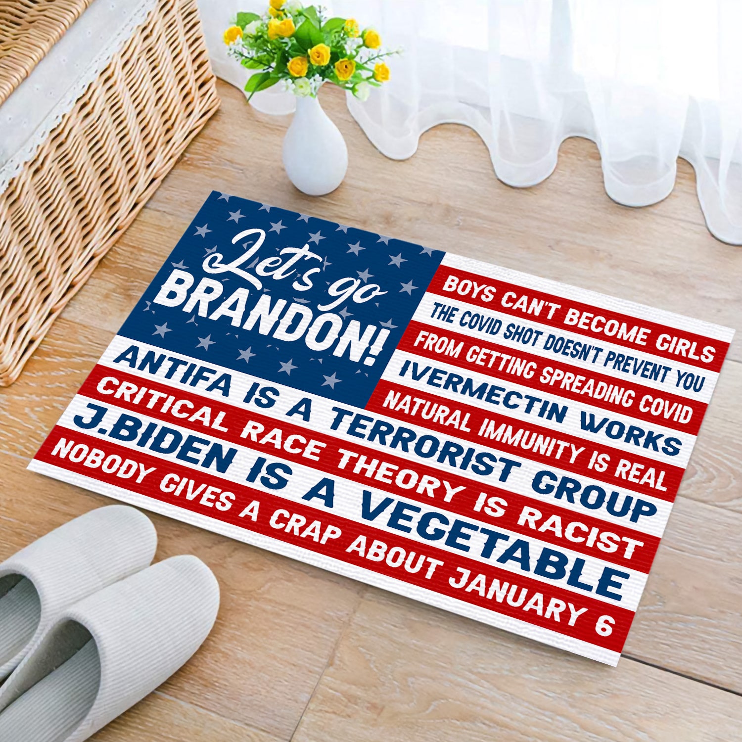 1O. uu tien Boys Can't Become Girls Doormat mockup 2