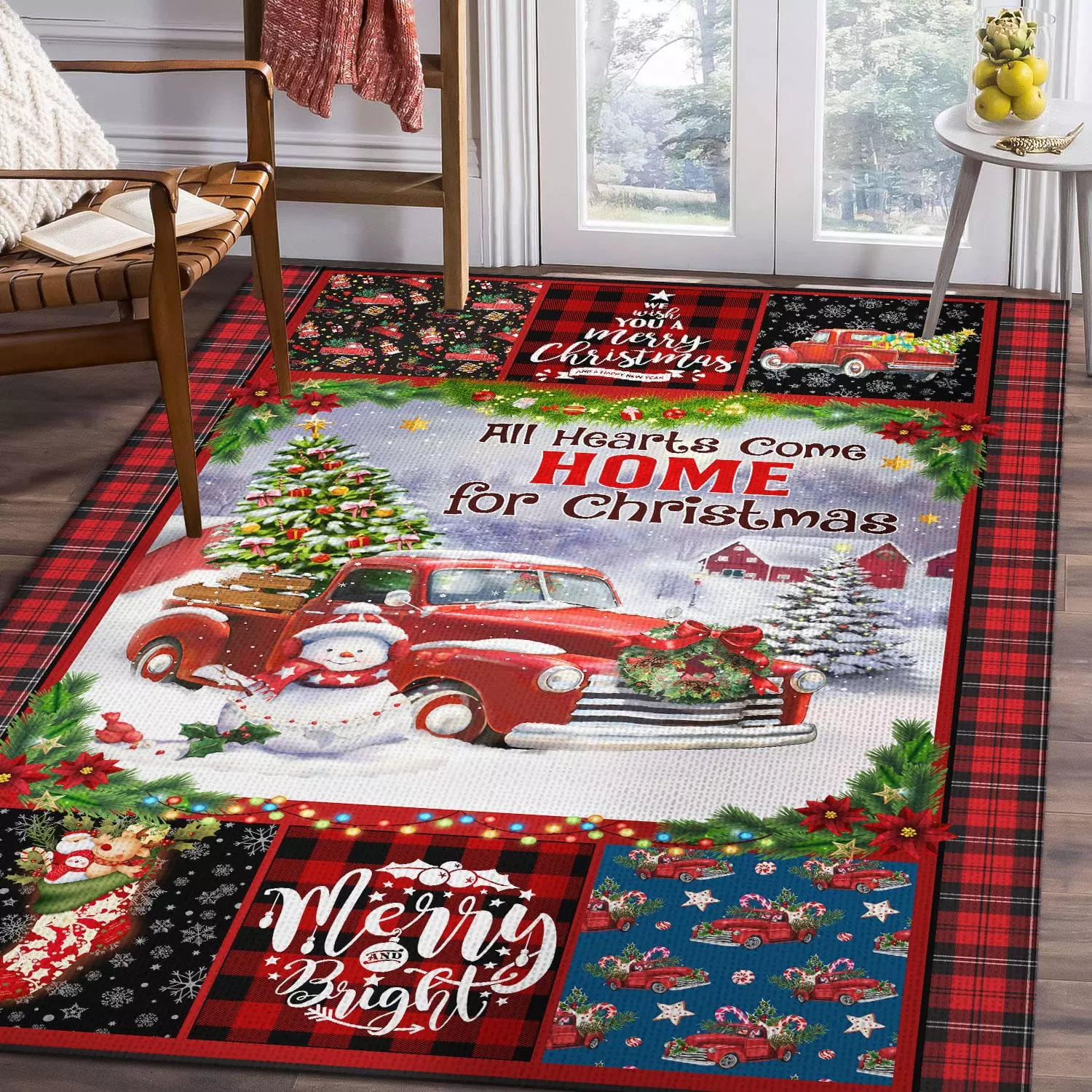 5VT. All Hearts Come Home Rectangle Rug Mockup 9