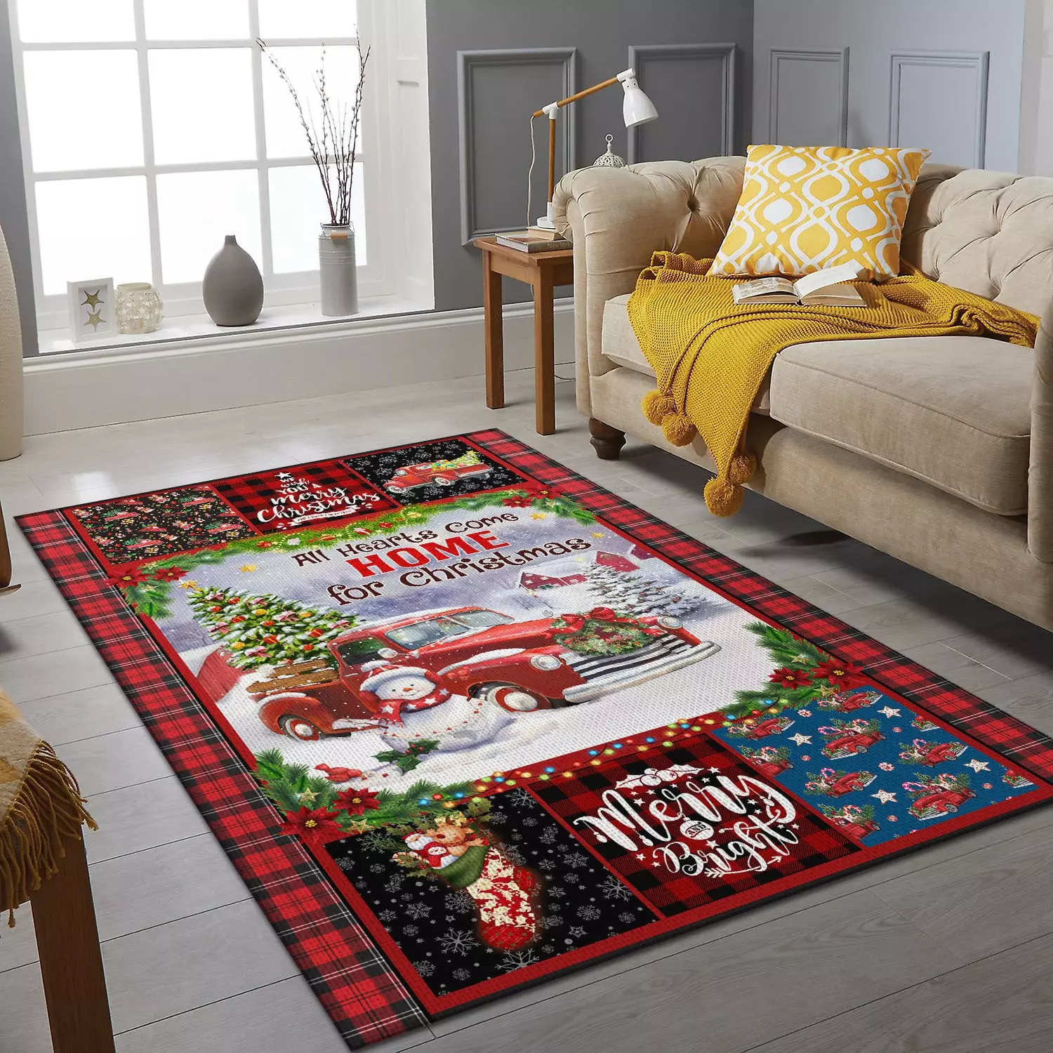 5VT. All Hearts Come Home Rectangle Rug Mockup 6