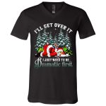 4Th. Dramatic First (8), Black, V-Neck T-Shirt
