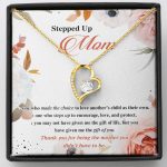 Stepped Up Mom One Who Made The Choice To Love Another's Child As Their Own Forever Love Heart Pendant Necklace - Forever Love Necklace (18K Yellow Gold)