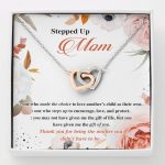 Stepped Up Mom One Who Made The Choice To Love Another's Child As Their Own Interlocking Hearts Pendant Necklace - Interlocking Hearts Necklace Stepped Up Mom One Who Made The Choice To Love Another's Child As Their Own Interlocking Hearts Pendant Necklace - Interlocking Hearts Necklace
