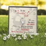 To My Beautiful Wife The One Who Didn't Get Away I Love You More Than Hunting Forever Love Heart Pendant Necklace