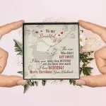 To My Beautiful Wife The One Who Didn't Get Away I Love You More Than Hunting Love Knot Necklace