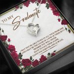 To My Soulmate I May Not Be Able To Solve All Your Problems Forever Love Heart Pendant Necklace