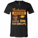 games tee, Black, V-Neck T-Shirt