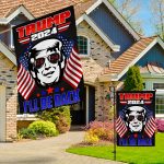 1O. Trump 2024 (30x40) Garden & House Mockup 3