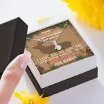 Husband to My Beautiful Wife the One Who Didn't Get Away I Love You More than Hunting Alluring Beauty Necklace