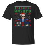 11TM. Happy Easter Trick Treat Biden t1, Black, Unisex T-Shirt