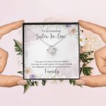 To An Amazing Sister In Law Through Marriage We Became Sisters Love Knot Necklace - Sister In Law Gifts