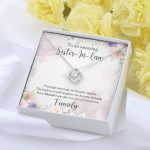 To An Amazing Sister In Law Through Marriage We Became Sisters Love Knot Necklace - Sister In Law Gifts