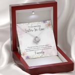 To An Amazing Sister In Law Through Marriage We Became Sisters Love Knot Necklace - Sister In Law Gifts