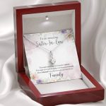 To An Amazing Sister In Law Through Marriage We Became Sisters Alluring Beauty Necklace - Sister In Law Gifts