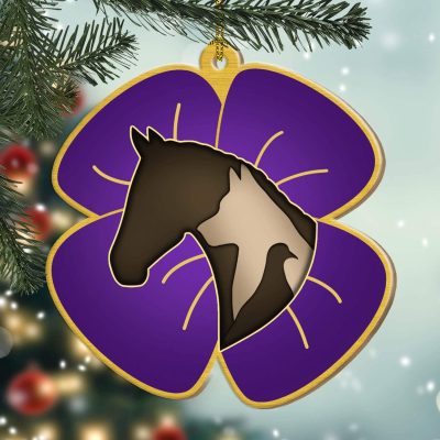 In Memory of War Dogs Decorative Custom Shaped Wooden Ornament - Lest We Forget Animals of War Ornament