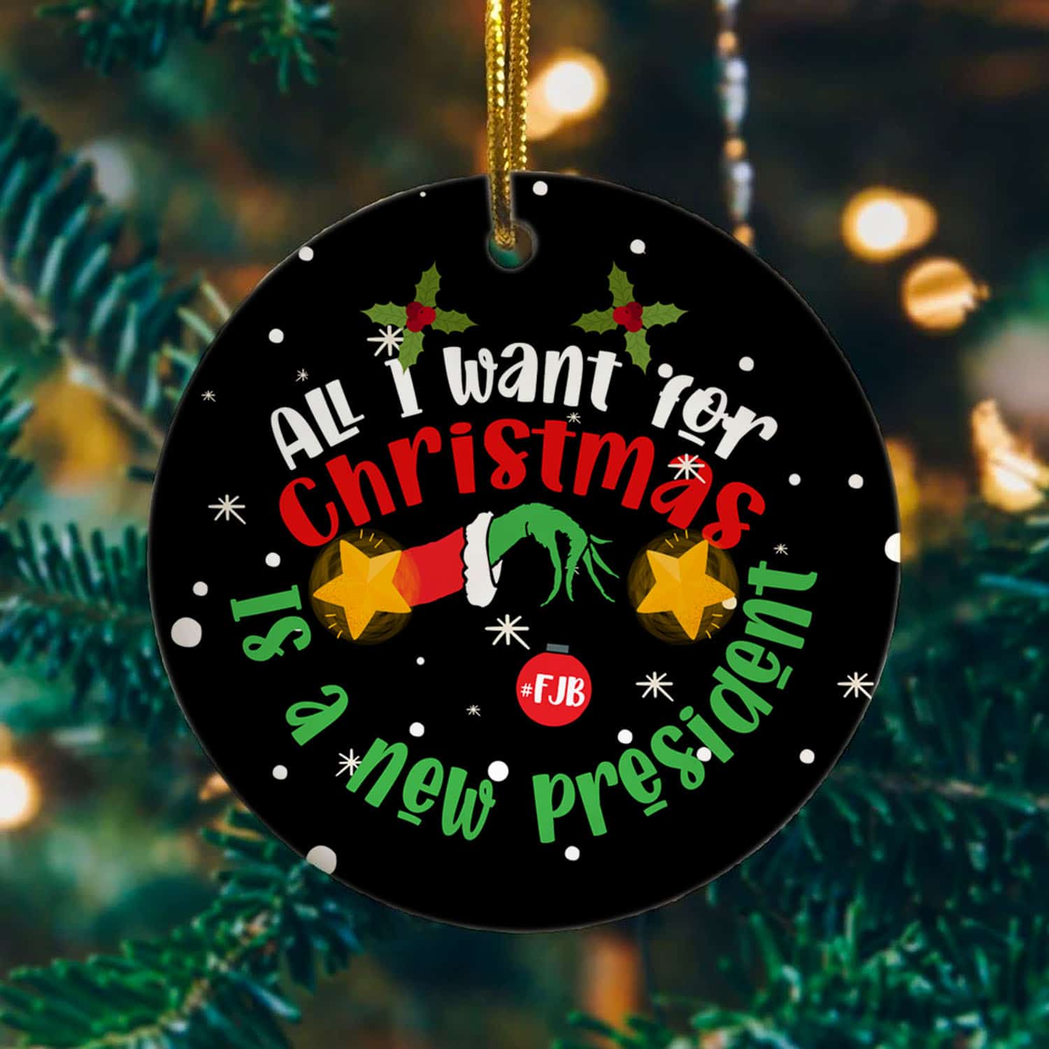 1VT. UU TIEN All I Want For Christmas Grinch ornament mk2