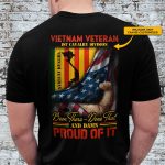 2VT. Vietnam Veteran Been There back shirt mk1