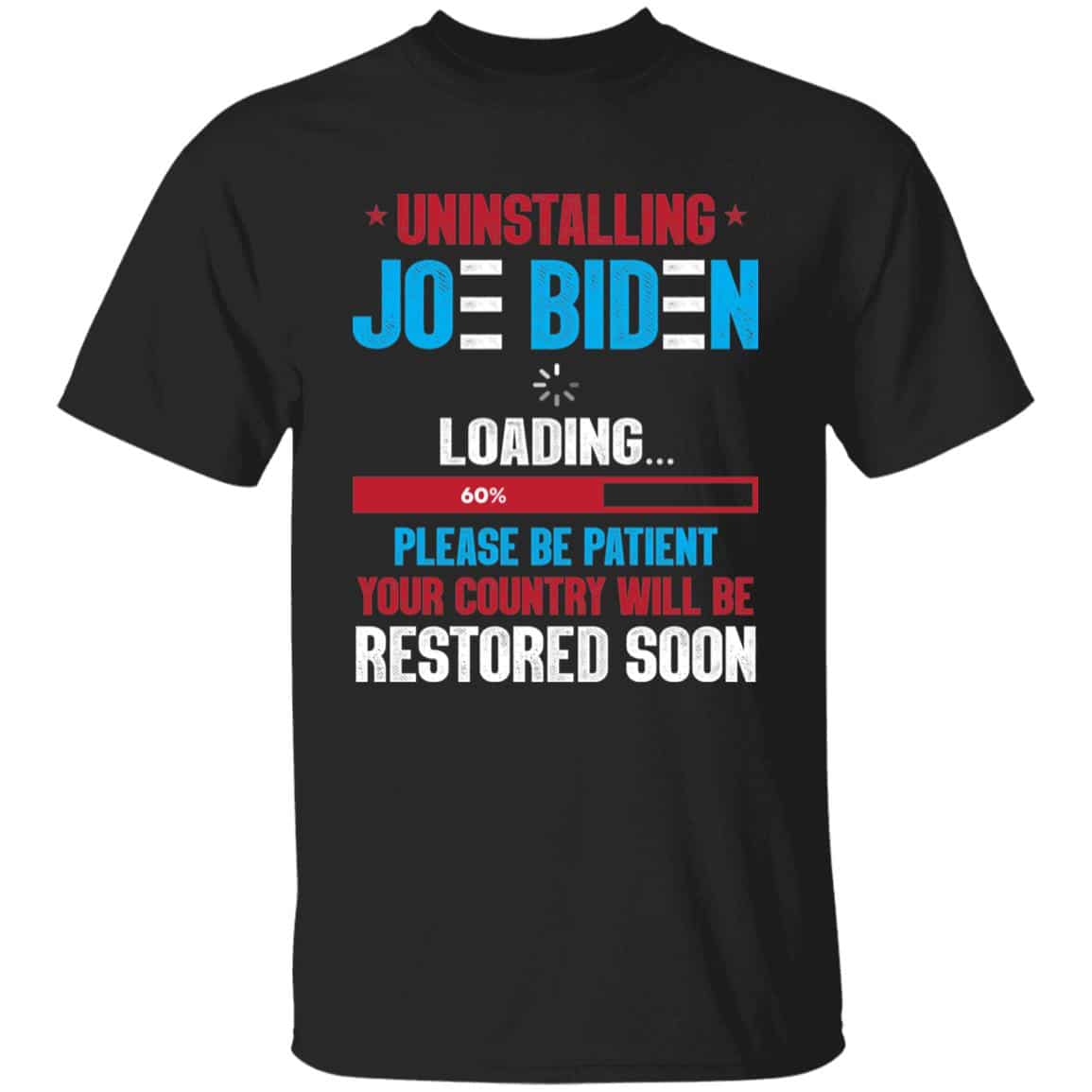 2VT. Uninstalling Joe Biden, Black, Unisex T-Shirt 2VT. Uninstalling Joe Biden, Black, Unisex T-Shirt