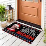 1TM UU TIEN. Dear Santa Biden Naughty (5) Doormat mockup 8