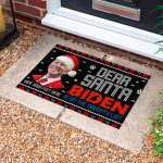 1TM UU TIEN. Dear Santa Biden Naughty (5) Doormat mockup 10