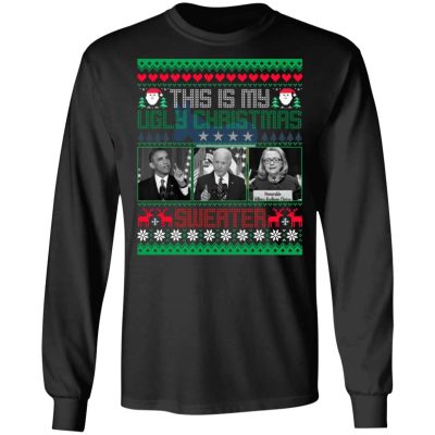1O. Ugly Christmas (Tee) (1), Black, Long Sleeve