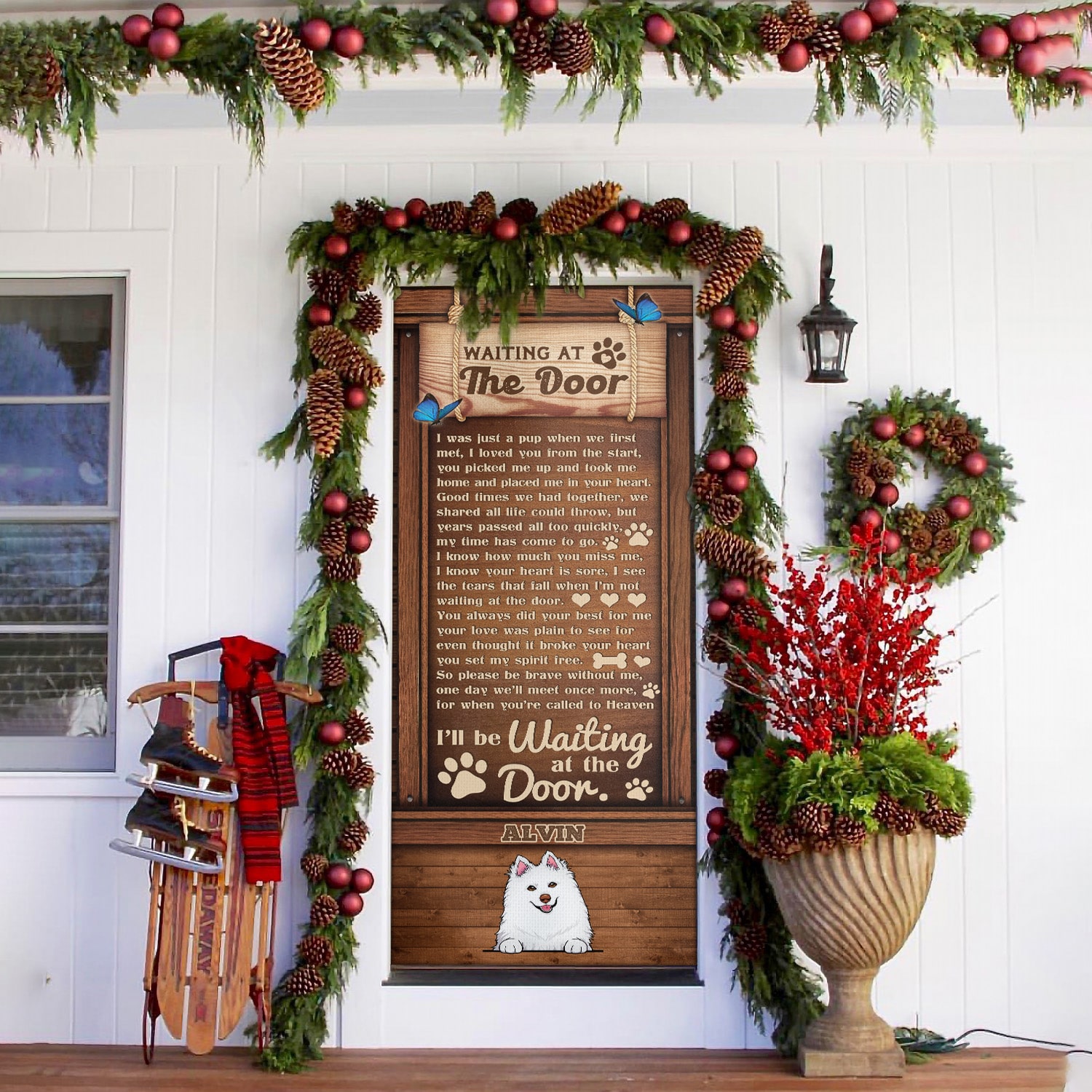 1. Waiting At Door (Sample Design) clipart Mockup 8