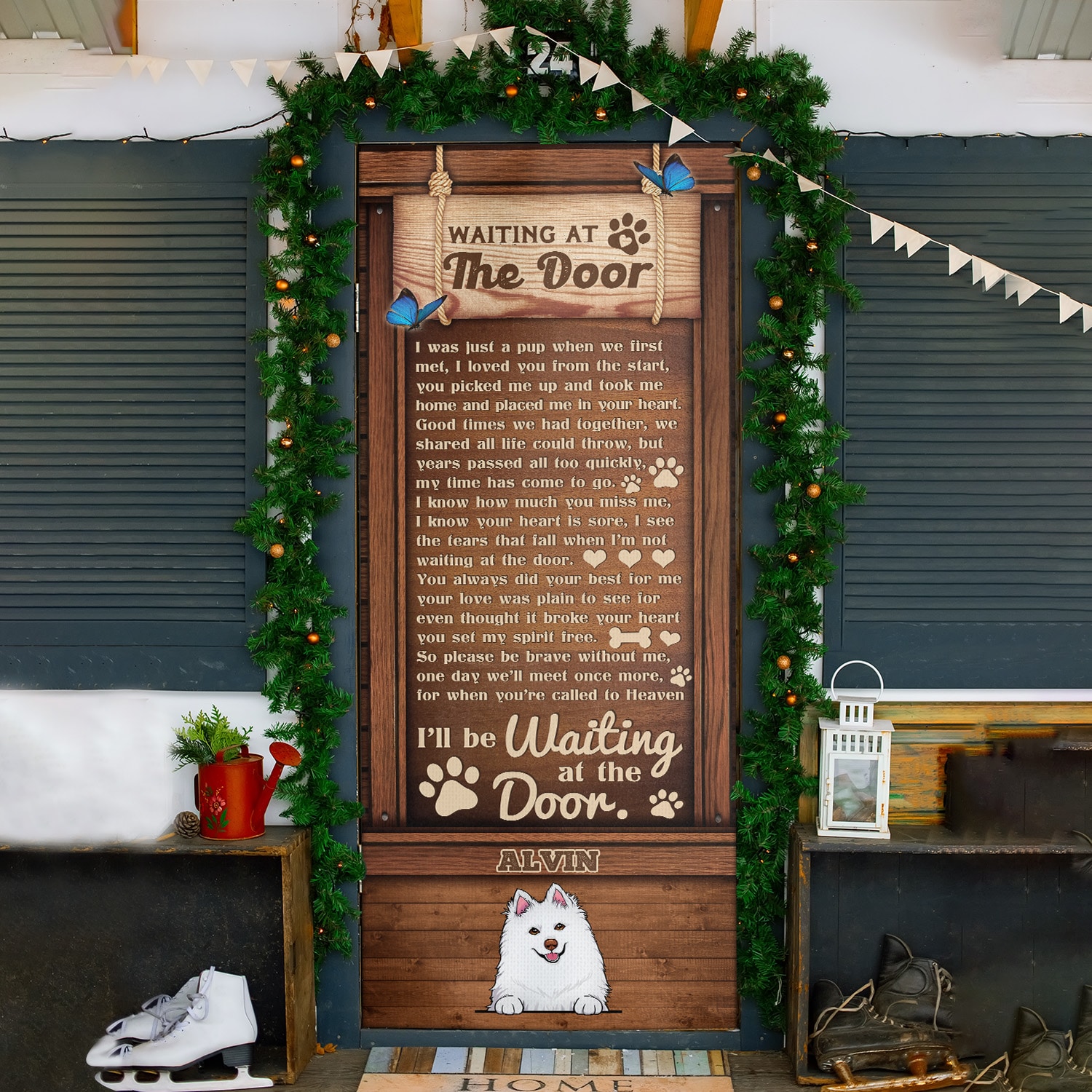 1. Waiting At Door (Sample Design) clipart Mockup 2