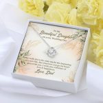 From Dad To My Beautiful Daughter On Your Wedding Day The Walk Down Love Knot Necklace