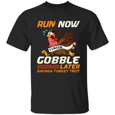 5P. Run now turkey trot 1, Black, Unisex T-Shirt