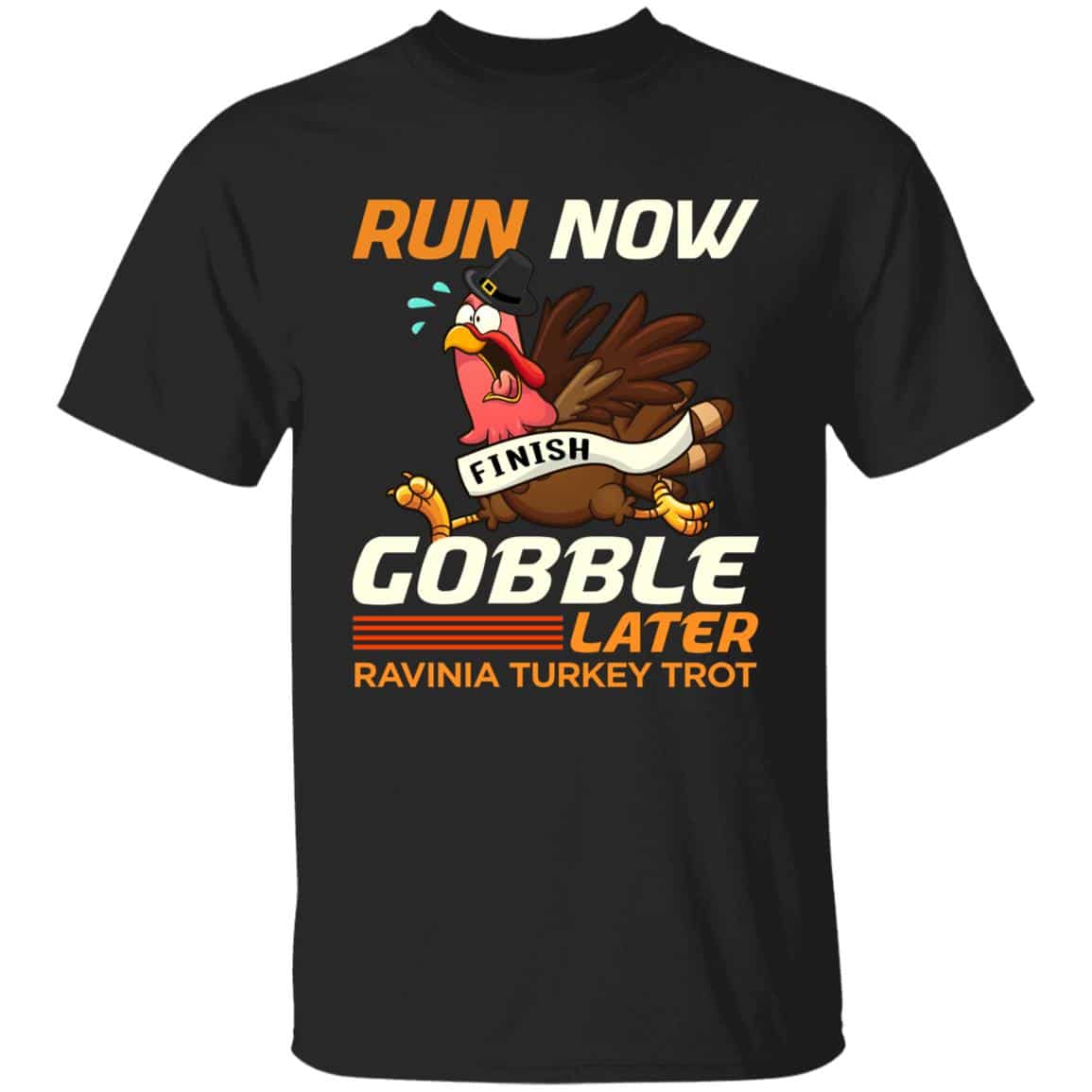 5P. Run now turkey trot 1, Black, Unisex T-Shirt
