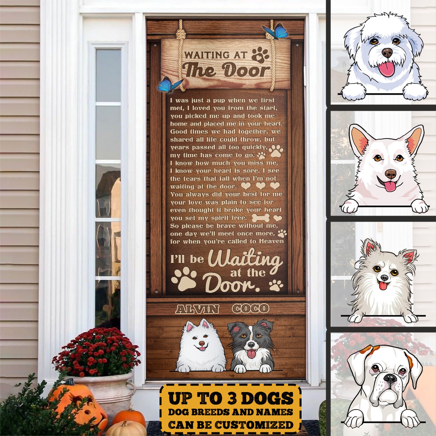 1. Waiting At Door ( custom clipart) Mockup 1