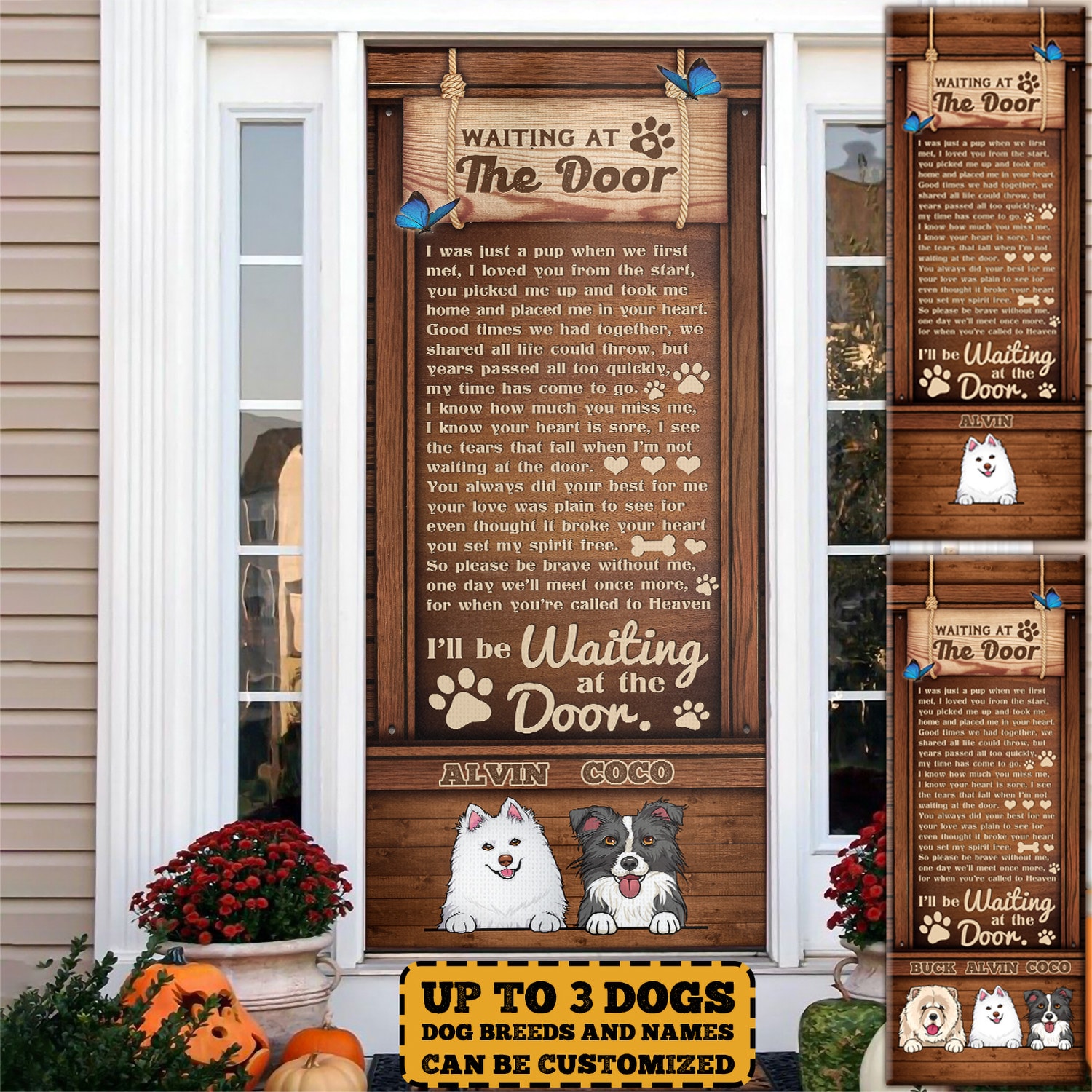 1. Waiting At Door ( custom clipart) Mockup 2
