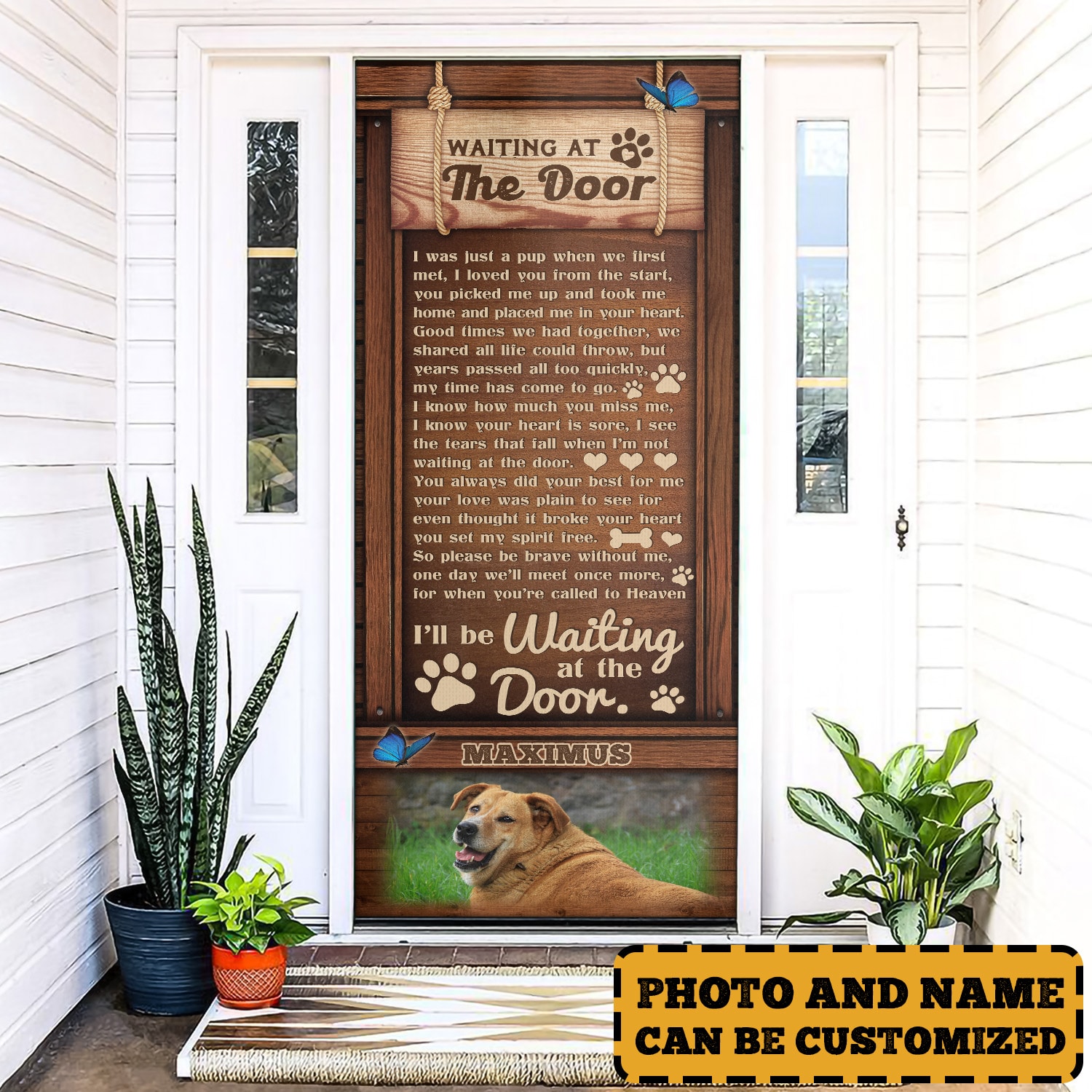 1. Waiting At Door (Custom Photo) Mockup 1