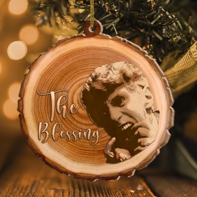Alternative view of The Blessing Uncle Lewis Custom Shaped Wooden Christmas Ornament - Funny Christmas Movie Ornament Keepsake