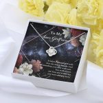 To My Sons Girlfriend It Takes A Special Girl To Fit Into Our Crazy Family Love Knot Necklace