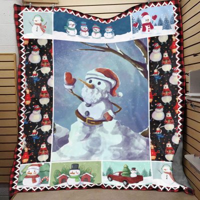 Christmas Let It Snow Happy Fleece Blanket - Mink Sherpa Blanket - Woven Blanket
