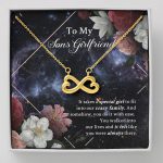 To My Sons Girlfriend It Takes A Special Girl To Fit Into Our Crazy Family Infinity Heart Pendant Necklace - Infinity Heart Necklace (18K Yellow Gold)