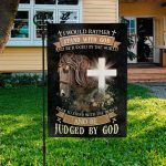 1. Stand With God(7) Garden Flag Mockup 3