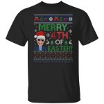 4TM. Merry 4th Of Easter, Black, Unisex T-Shirt